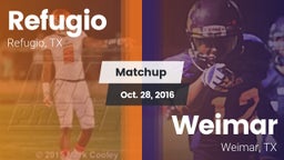 Matchup: Refugio  vs. Weimar  2016