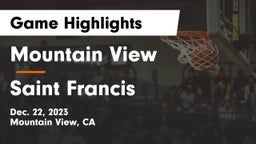 Mountain View  vs Saint Francis  Game Highlights - Dec. 22, 2023