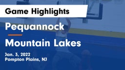 Pequannock  vs Mountain Lakes  Game Highlights - Jan. 3, 2022