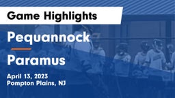 Pequannock  vs Paramus  Game Highlights - April 13, 2023