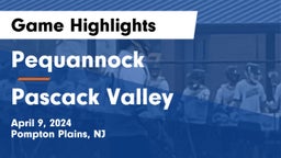 Pequannock  vs Pascack Valley  Game Highlights - April 9, 2024