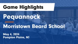 Pequannock  vs Morristown Beard School Game Highlights - May 4, 2024