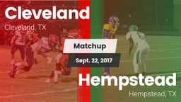 Matchup: Cleveland High vs. Hempstead  2017