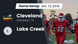 Recap: Cleveland  vs. Lake Creek 2018