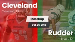 Matchup: Cleveland High vs. Rudder  2018