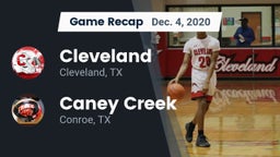 Recap: Cleveland  vs. Caney Creek  2020