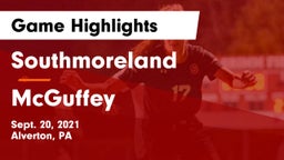Southmoreland  vs McGuffey  Game Highlights - Sept. 20, 2021