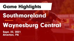 Southmoreland  vs Waynesburg Central  Game Highlights - Sept. 22, 2021