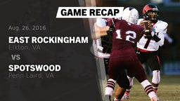 Recap: East Rockingham vs. Spotswood  2016
