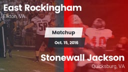 Matchup: East Rockingham vs. Stonewall Jackson  2016