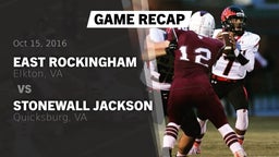 Recap: East Rockingham  vs. Stonewall Jackson  2016