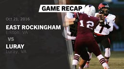 Recap: East Rockingham  vs. Luray  2016