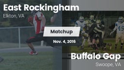 Matchup: East Rockingham vs. Buffalo Gap  2016