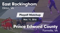 Matchup: East Rockingham vs. Prince Edward County  2016