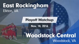 Matchup: East Rockingham vs. Woodstock Central  2016