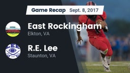 Recap: East Rockingham  vs. R.E. Lee  2017