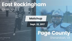 Matchup: East Rockingham vs. Page County  2017