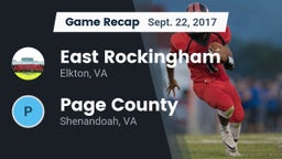 Recap: East Rockingham  vs. Page County  2017