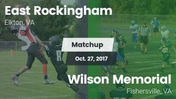 Matchup: East Rockingham vs. Wilson Memorial  2017