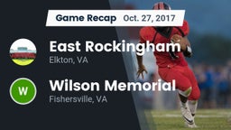 Recap: East Rockingham  vs. Wilson Memorial  2017