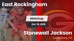 Matchup: East Rockingham vs. Stonewall Jackson  2018