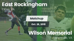Matchup: East Rockingham vs. Wilson Memorial  2018