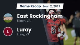 Recap: East Rockingham  vs. Luray  2019
