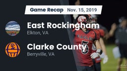 Recap: East Rockingham  vs. Clarke County  2019