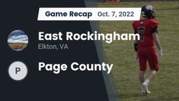 Recap: East Rockingham  vs. Page County  2022