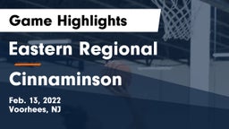 Eastern Regional  vs Cinnaminson  Game Highlights - Feb. 13, 2022