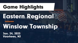 Eastern Regional  vs Winslow Township  Game Highlights - Jan. 24, 2023