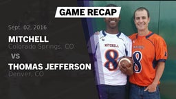 Recap: Mitchell  vs. Thomas Jefferson  2016