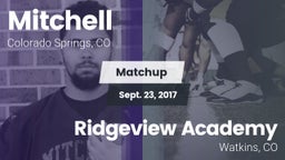 Matchup: Mitchell  vs. Ridgeview Academy  2017