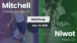 Matchup: Mitchell  vs. Niwot  2020