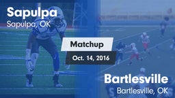 Matchup: Sapulpa  vs. Bartlesville  2016