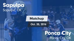 Matchup: Sapulpa  vs. Ponca City  2016