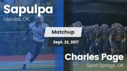 Matchup: Sapulpa vs. Charles Page  2017