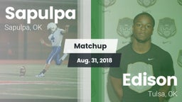 Matchup: Sapulpa vs. Edison  2018