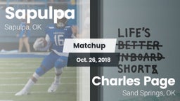 Matchup: Sapulpa vs. Charles Page  2018