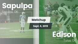 Matchup: Sapulpa vs. Edison  2019