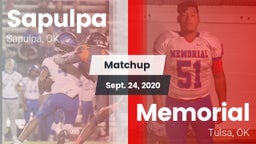 Matchup: Sapulpa vs. Memorial  2020