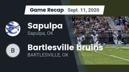 Recap: Sapulpa  vs. Bartlesville bruins  2020