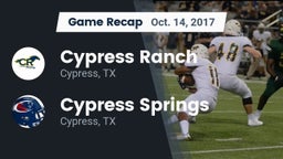 Recap: Cypress Ranch  vs. Cypress Springs  2017