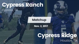 Matchup: Cypress Ranch High vs. Cypress Ridge  2017