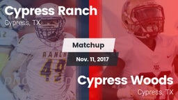 Matchup: Cypress Ranch High vs. Cypress Woods  2017