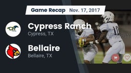 Recap: Cypress Ranch  vs. Bellaire  2017