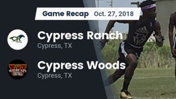 Recap: Cypress Ranch  vs. Cypress Woods  2018