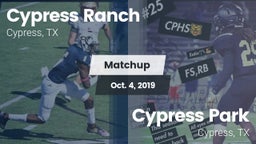 Matchup: Cypress Ranch High vs. Cypress Park   2019