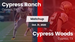Matchup: Cypress Ranch High vs. Cypress Woods  2020