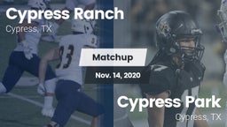 Matchup: Cypress Ranch High vs. Cypress Park   2020